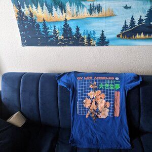 CV LA Royal Blue Crew Neck T-shirt